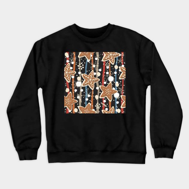 Gingerbread Crewneck Sweatshirt by Kristina Stellar Scandinavian Land